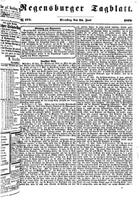 Regensburger Tagblatt Dienstag 25. Juni 1872