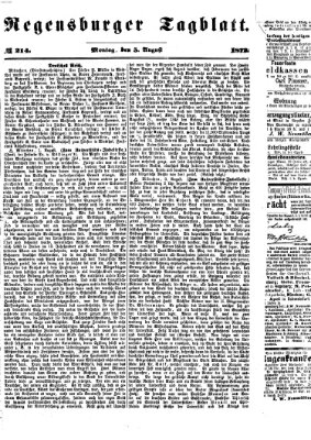 Regensburger Tagblatt Montag 5. August 1872