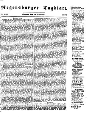 Regensburger Tagblatt Sonntag 10. November 1872