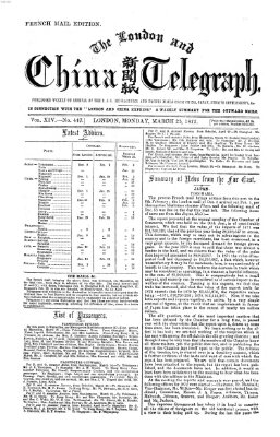 The London and China telegraph Montag 25. März 1872