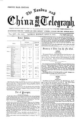 The London and China telegraph Montag 8. April 1872