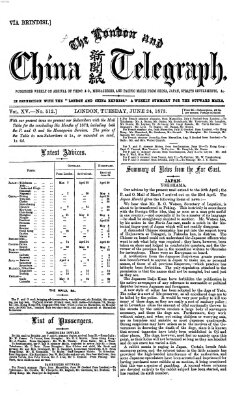 The London and China telegraph Dienstag 24. Juni 1873
