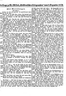 Süddeutscher Telegraph Sonntag 8. Dezember 1872