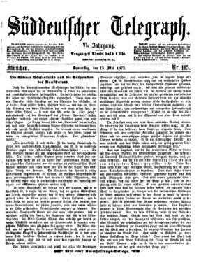 Süddeutscher Telegraph Donnerstag 15. Mai 1873