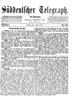 Süddeutscher Telegraph Freitag 4. Juli 1873