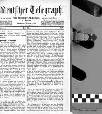 Süddeutscher Telegraph Donnerstag 25. Dezember 1873