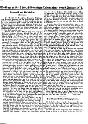 Süddeutscher Telegraph Donnerstag 9. Januar 1873
