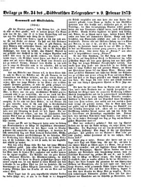 Süddeutscher Telegraph Sonntag 9. Februar 1873
