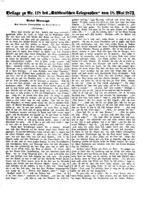 Süddeutscher Telegraph Sonntag 18. Mai 1873