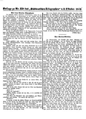 Süddeutscher Telegraph Donnerstag 9. Oktober 1873