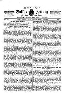 Amberger Volks-Zeitung für Stadt und Land Samstag 2. März 1872