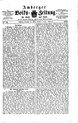 Amberger Volks-Zeitung für Stadt und Land Dienstag 26. März 1872