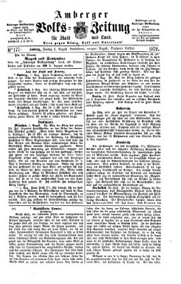 Amberger Volks-Zeitung für Stadt und Land Freitag 2. August 1872