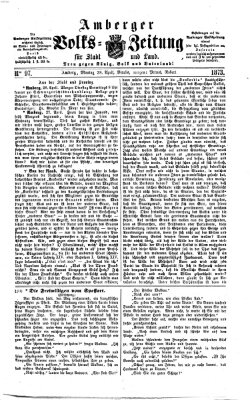 Amberger Volks-Zeitung für Stadt und Land Montag 28. April 1873