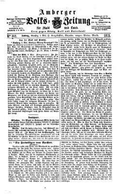 Amberger Volks-Zeitung für Stadt und Land Samstag 3. Mai 1873