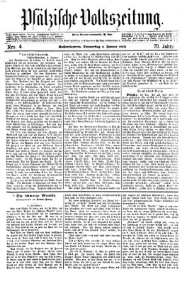 Pfälzische Volkszeitung Donnerstag 4. Januar 1872