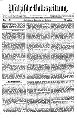 Pfälzische Volkszeitung Donnerstag 30. Mai 1872