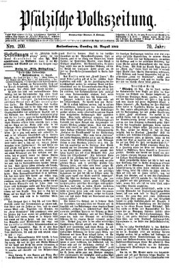 Pfälzische Volkszeitung Samstag 31. August 1872