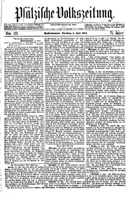 Pfälzische Volkszeitung Dienstag 3. Juni 1873