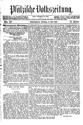 Pfälzische Volkszeitung Dienstag 15. Juli 1873
