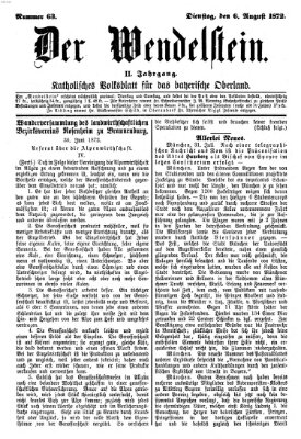 Wendelstein Dienstag 6. August 1872