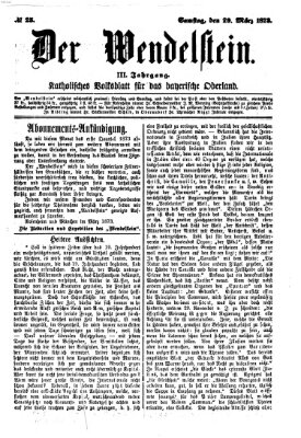Wendelstein Samstag 29. März 1873