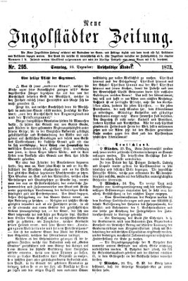 Neue Ingolstädter Zeitung Sonntag 28. Dezember 1873