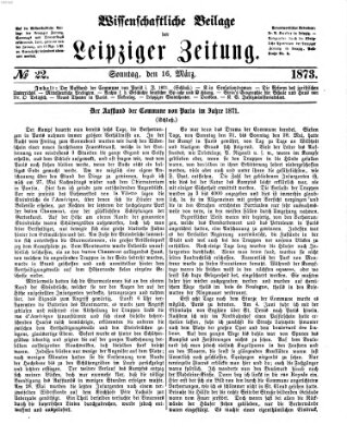 Leipziger Zeitung Sonntag 16. März 1873