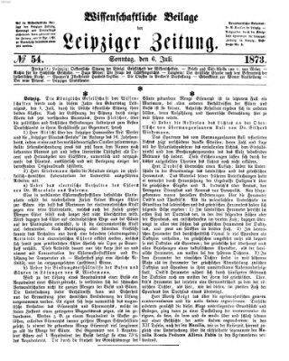 Leipziger Zeitung Sonntag 6. Juli 1873