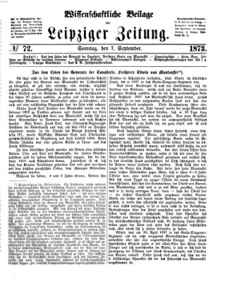 Leipziger Zeitung Sonntag 7. September 1873