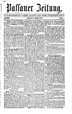 Passauer Zeitung Montag 12. August 1872