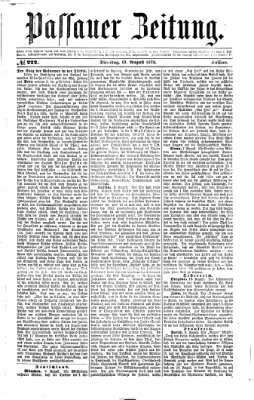 Passauer Zeitung Dienstag 13. August 1872