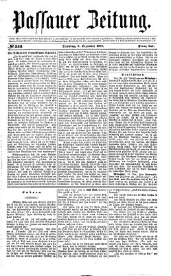 Passauer Zeitung Dienstag 3. Dezember 1872