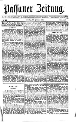 Passauer Zeitung Freitag 28. Februar 1873