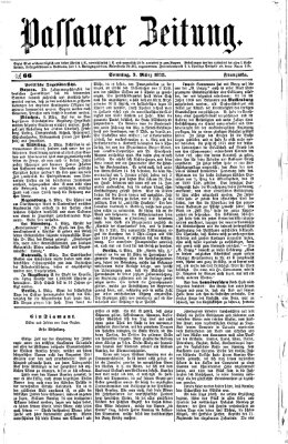 Passauer Zeitung Sonntag 9. März 1873