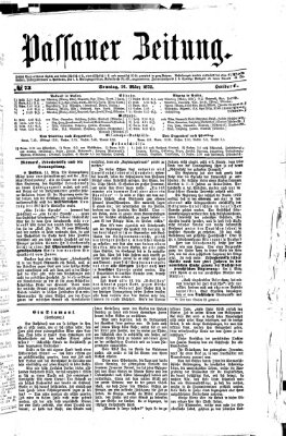 Passauer Zeitung Sonntag 16. März 1873