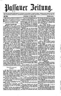 Passauer Zeitung Sonntag 13. April 1873