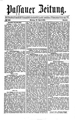 Passauer Zeitung Montag 28. April 1873