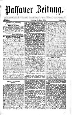 Passauer Zeitung Samstag 21. Juni 1873