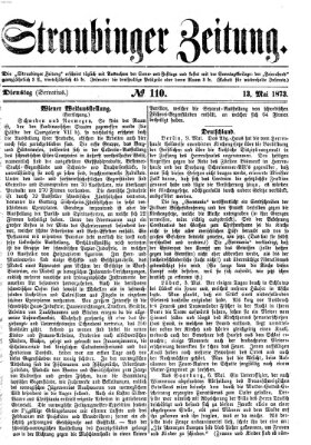 Straubinger Zeitung Dienstag 13. Mai 1873