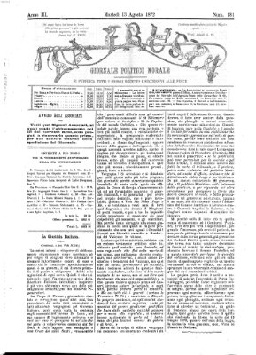 La frusta Dienstag 13. August 1872