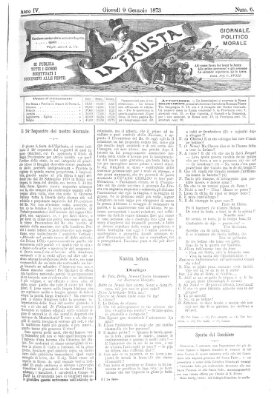 La frusta Donnerstag 9. Januar 1873