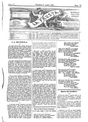 La frusta Sonntag 6. April 1873