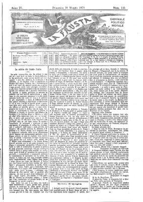 La frusta Sonntag 18. Mai 1873