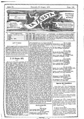 La frusta Sonntag 15. Juni 1873
