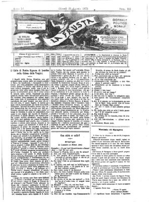 La frusta Donnerstag 21. August 1873