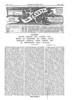 La frusta Mittwoch 22. Oktober 1873