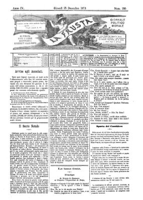La frusta Donnerstag 25. Dezember 1873