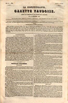 La constituante Montag 28. März 1831