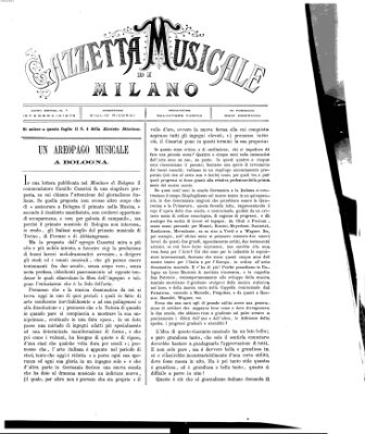 Gazzetta musicale di Milano Sonntag 16. Februar 1873